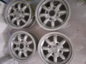 4 'GB' Minilite aluminum wheels - AUSTIN Seven / Mini - thumb-3