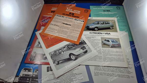 Rare lot of 9 leaflets - Citroën network sales force - CITROËN Visa / C15 - 1