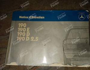 Instruction manual for MERCEDES BENZ 190 (W201)