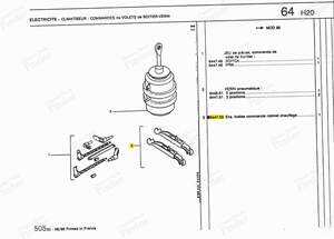 Steuerhebel für Heizungsventil - PEUGEOT 505 - 644755- thumb-2