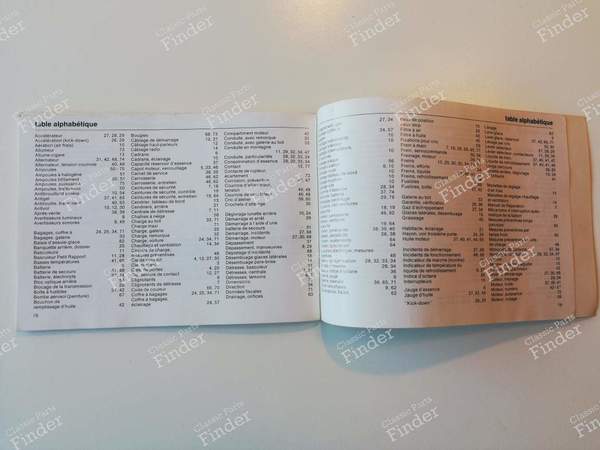 Manuel d'instructions - VOLVO 343/340 - 345/360 - TP1373.1 / 4000.7.76- 7