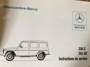 Service manual G 1979 - MERCEDES BENZ G (W460 / W461 / W462 / W463) - 4605840296 / 6500 7012- thumb-4