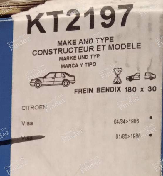 BENDIX rear brake kit - CITROËN Visa / C15 - KT2197- 5