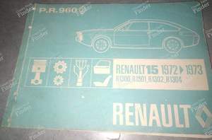 Spare parts catalog for Renault 15 Phase 1 - RENAULT 15 / 17 (R15 - R17) - P.R.960- thumb-0