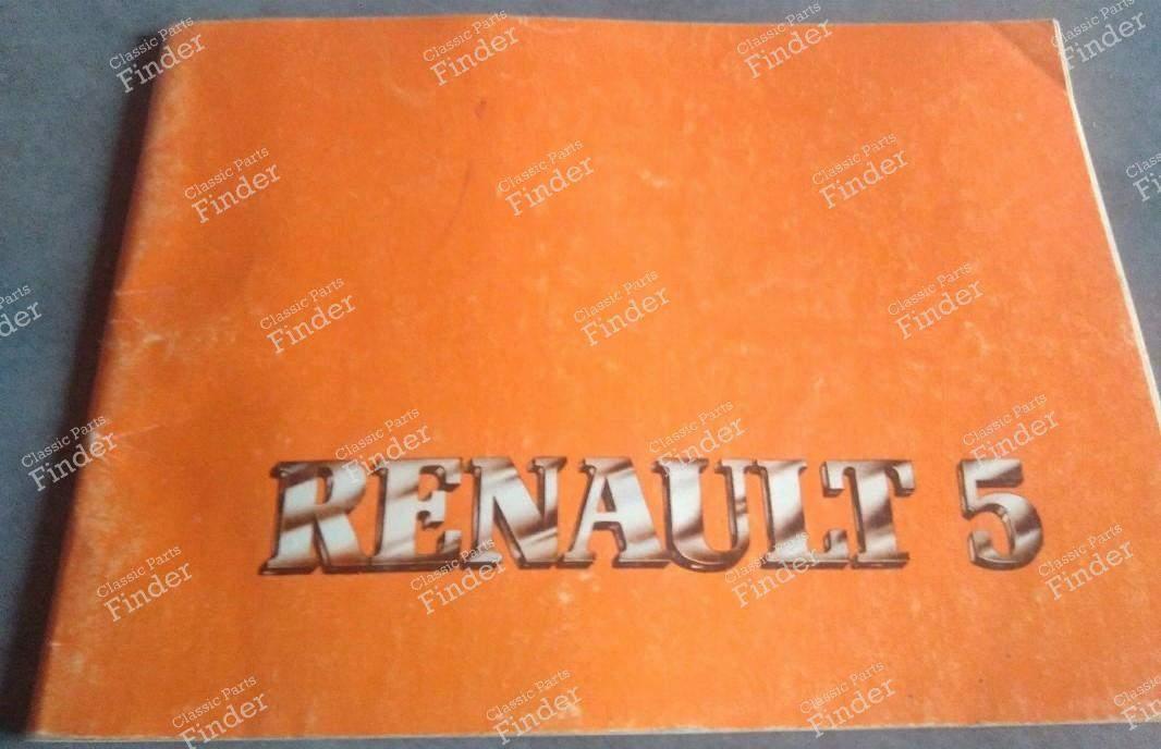 User manual for Renault 5 - RENAULT 5 / 7 (R5 / Siete)