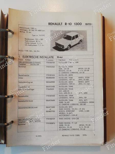 Handbuch für Ersatzteile - RENAULT 4 / 3 / F (R4) - 3