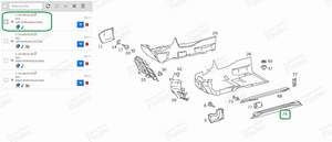 GARNITURE DE SEUIL DE PORTE - MERCEDES BENZ SL (R129) - A12968003359A91- thumb-4