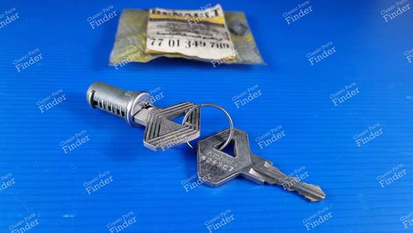 Tankdeckelzylinder mit 2 Schlüsseln mit dem Rautenzeichen - RENAULT 21 (R21) - 7701349789- 1