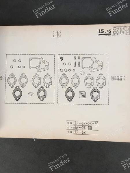 Ersatzteilhandbuch – PR 907 (6. Auflage) - RENAULT 12 / Virage (R12) - 7701437674- 4