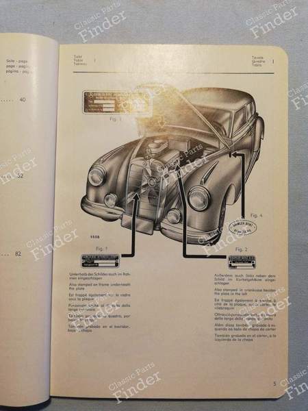 Ersatzteilkatalog Typ 300B - MERCEDES BENZ 300 (W186 / W189) - 2000-10-54- 2