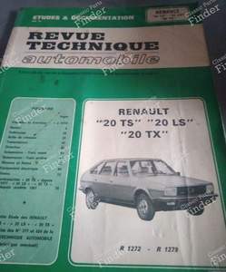 RTA pour Renault 20 LS, TS et TX - RENAULT 20 / 30 (R20 / R30) - thumb-0