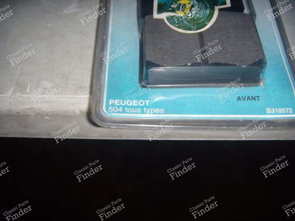 Front brake pads - PEUGEOT 504 - B310572