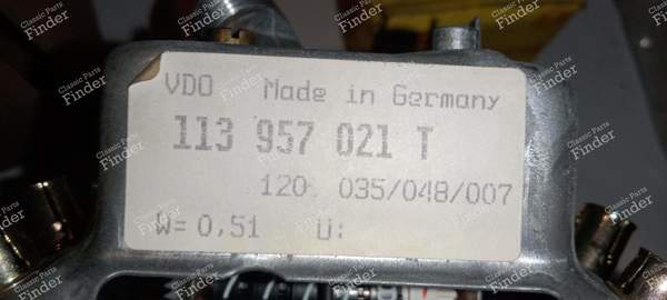 Speedometer with fuel gauge opening - VOLKSWAGEN (VW) Käfer / Beetle / Coccinelle / Escarabajo - 113957055D - 113957021T- 4