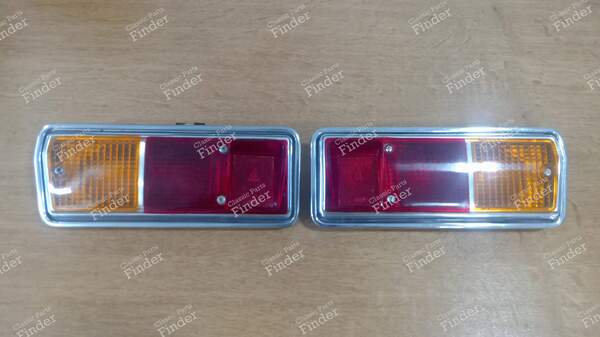 Pair of tail lights - Full chrom trim - RENAULT 12 / Virage (R12) - 0