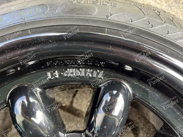 Wheel set with new tires S Spoke black powder-coated like new - MINI  - 6