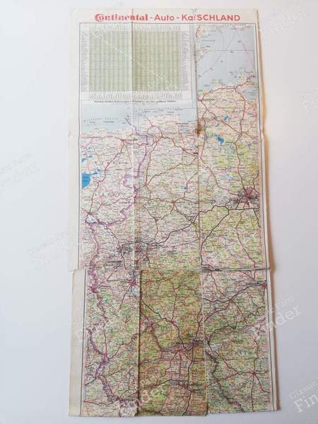 Road maps including FORD Germany network (late 50s-early 60s) - FORD Taunus 17M / 20M (P5) - 3