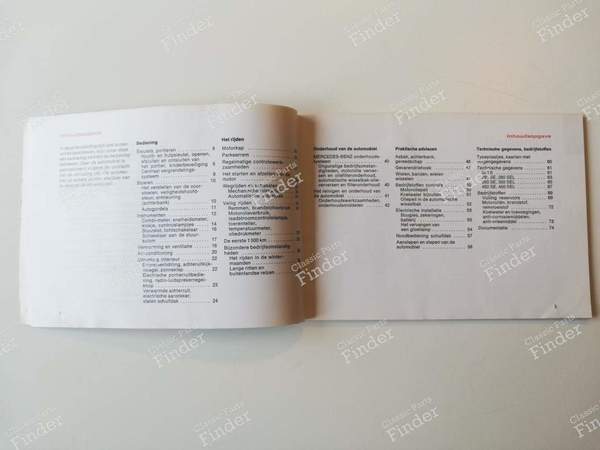 Owner's manual - Dutch - MERCEDES BENZ S (W116) - A1165843496 / 65004797- 1