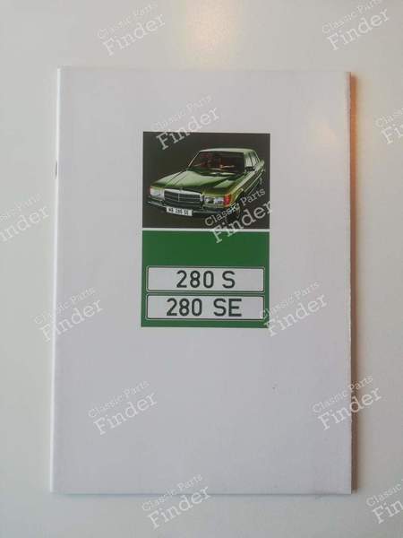 6-cylinder versions sales brochure - MERCEDES BENZ S (W116) - 1478/0001/1972- 0