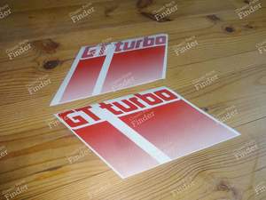 Kit Dekoration hintere Kotflügel Version GT Turbo phase 2 - RENAULT 5 (Supercinq) / Express / Rapid (R5)