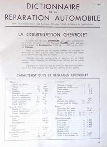 Revue technique SERVICE 1939 - CHEVROLET Master Pickup (1/2 - 1 1/2 - 3/4 - 1) - Avril 1939- thumb-1