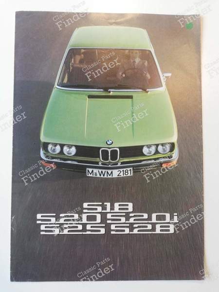 Brochure commerciale Serie 5 - BMW 5 (E12) - 511030013- 0