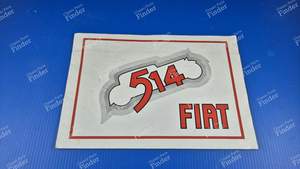 Advertising brochure for FIAT 514