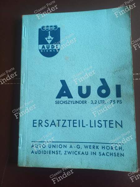 Spare parts list - AUDI 920 