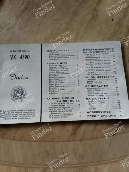 Manuel d'entretien 1963 - VAUXHALL Victor / VX4/90 (FB) - 1