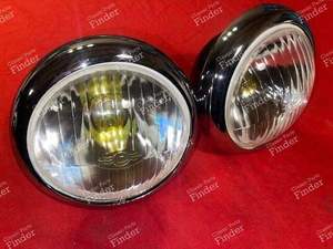 Pair of curved headlamps, H4 mounting - PEUGEOT 203 - ABTP 437- thumb-0