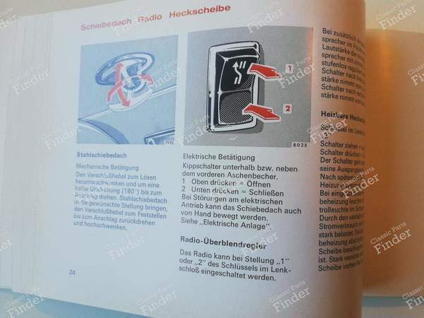 Owner's manual - Versions 250 & 280 - MERCEDES BENZ /8 (W114 / W115) - 1145844796 / 6500 4652- 5