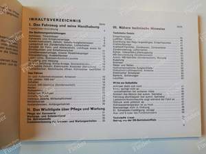 Owner's manual - Version 250 SE - MERCEDES BENZ W108 / W109 - 1085842296- thumb-1