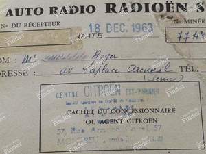 Notice d'emploi autoradio d'origine - CITROËN DS / ID - Radioën S19- thumb-8