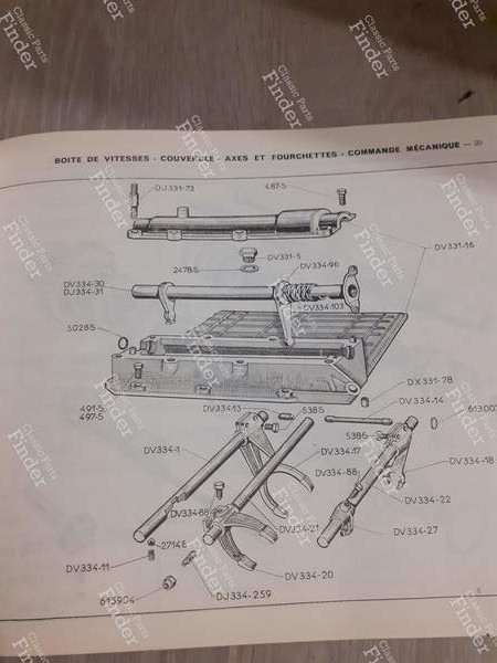 Spare parts catalog binder - DS 21 and DS 19A - CITROËN DS / ID - 519- 2