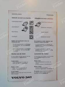 Manuel d'instructions - VOLVO 343/340 - 345/360 - TP1373.1 / 4000.7.76- thumb-8