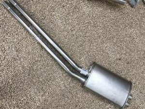 Intermediate + rear silencers + Silentbloc and exhaust pipes - MERCEDES BENZ W108 / W109