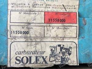 SOLEX 22 IDS carburetor - RENAULT 4 / 3 / F (R4) - 22 IDS / 11558000 / 0854985500- thumb-3