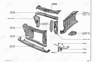 Unterer Querträger der Vorderseite - DIESEL UTILITIES - PEUGEOT 404 - 7103.13- thumb-3