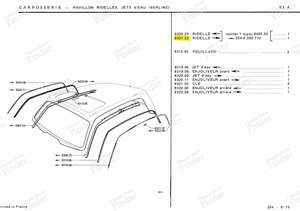 Right-side roof panel - Sedan version - PEUGEOT 204 - 830722- thumb-3