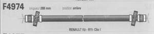 Pair of left and right rear hoses - RENAULT 9 / Alliance / Broadway / 11 / Encore (R9 / R11) - F4974- thumb-1