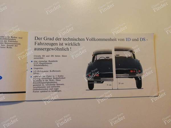 Seltene Werbebroschüre DS/ID 19 - CITROËN DS / ID - AC 10067.8.62- 4