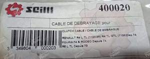 Câble de débrayage ajustage manuel (deux chappes) - RENAULT 4 / 3 / F (R4) - 400020- thumb-3