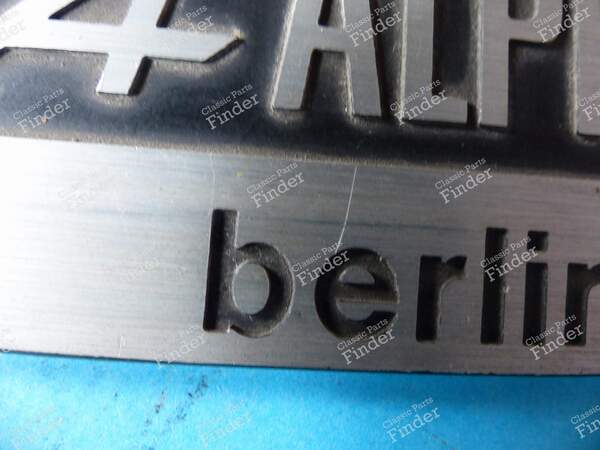 Original-Emblem "ALPINE RENAULT berlinette 1300" - ALPINE A110 - 6000052494- 2
