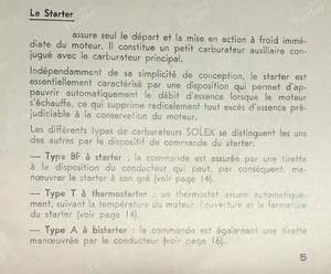 Instructions for Solex BF/T/A carburettor - RENAULT KZ - N° 14- thumb-2
