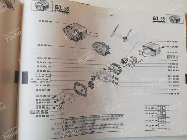 P.R. 884 - Ersatzteilkatalog - RENAULT Estafette / Hi-boy / Petit-Panel - 7701435674- 5