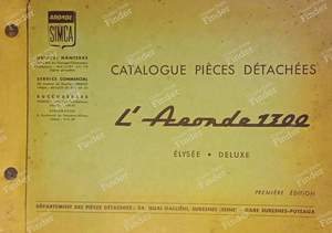 Catalogue de pièces détachées - SIMCA Aronde