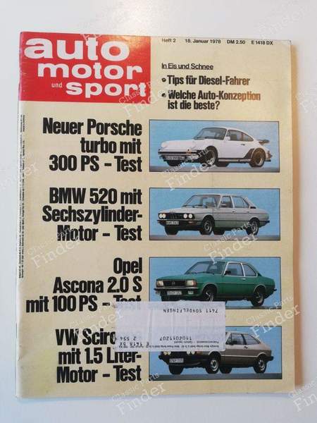 Auto Motor und Sport - #2 (January 18, 1978) - PORSCHE 911 / 912 E (G Modell) - 18.01.1978- 0