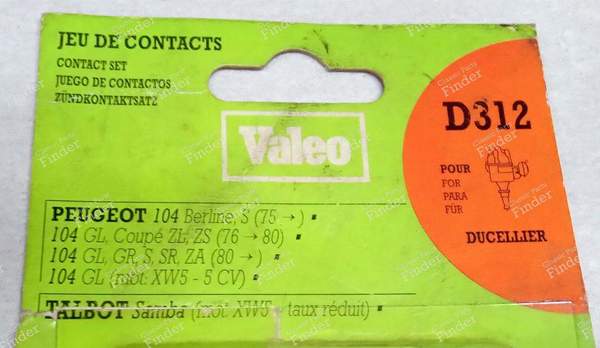 Ducellier D310 platinized screws - Citroën-Peugeot-Talbot - CITROËN Visa / C15 - D312- 2