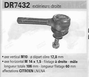 Rotule de direction extérieur droit - CITROËN LN / LNA - DR7432- thumb-2