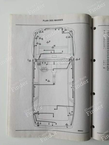 Elektrische Schaltpläne - N.T. 8018 - RENAULT 21 (R21) - 7711079864- 6