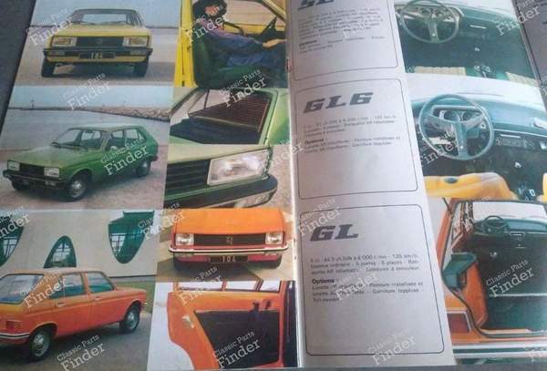 Publicité d'époque pour Peugeot 104 GL, GL6, SL - PEUGEOT 104 / 104 Z - 1